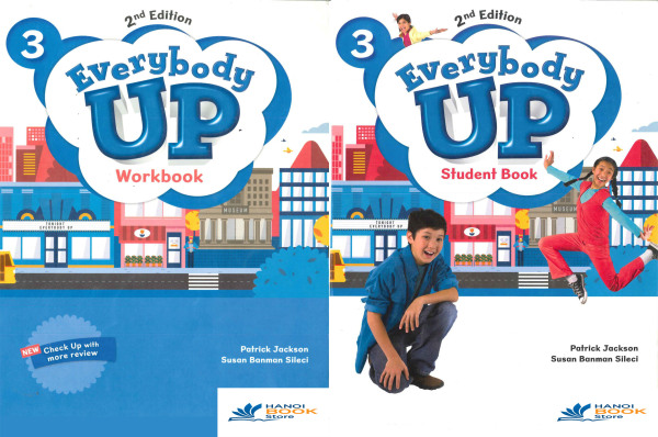 Everybody Up 3  2nd Student Book & WorkBook - sách màu - Hanoi bookstore