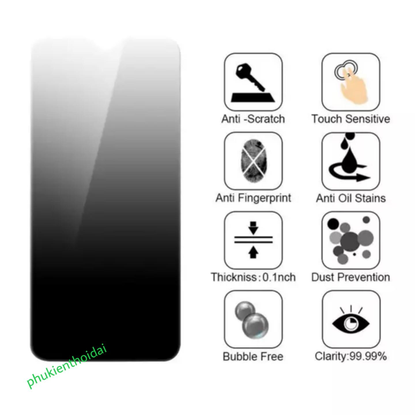 Kính cường lực chống nhìn trộm cho Xiaomi Redmi note 7 / note 7 pro ( tặng keo mép )