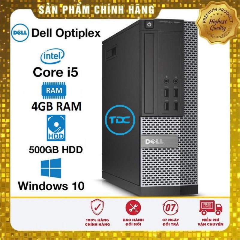 Bảng giá Máy tính để bàn Dell Optiplex SFF Core i5 4460, Ram 4GB, HDD 500GB. Quà Tặng, Bảo hành 2 năm Phong Vũ