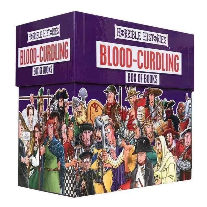 Sách - Horrible History - Blood-Curdling Box Set 20 Books - Bản tiếng anh nhập khẩu