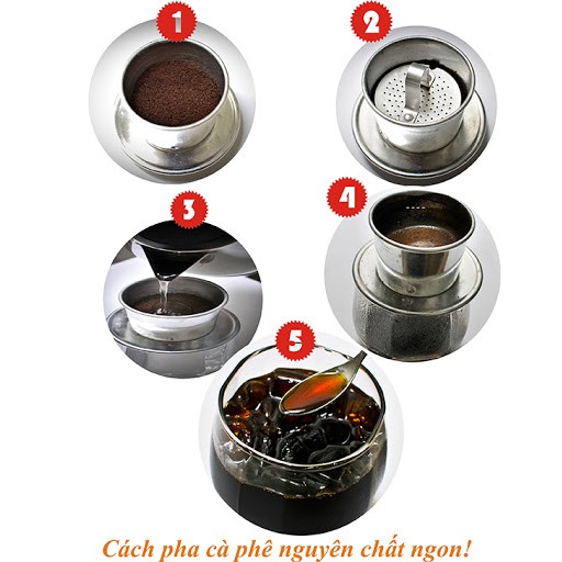 Phin pha cà phê inox LC nhỏ