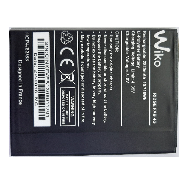Pin điện thoại Wiko RIDGE FAB 4G