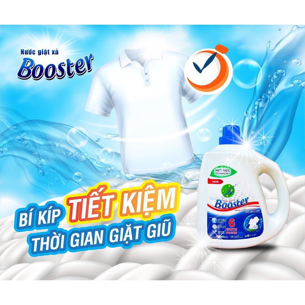 NƯỚC GIẶT BOSSTER 6 trong 1 can 3.7kg