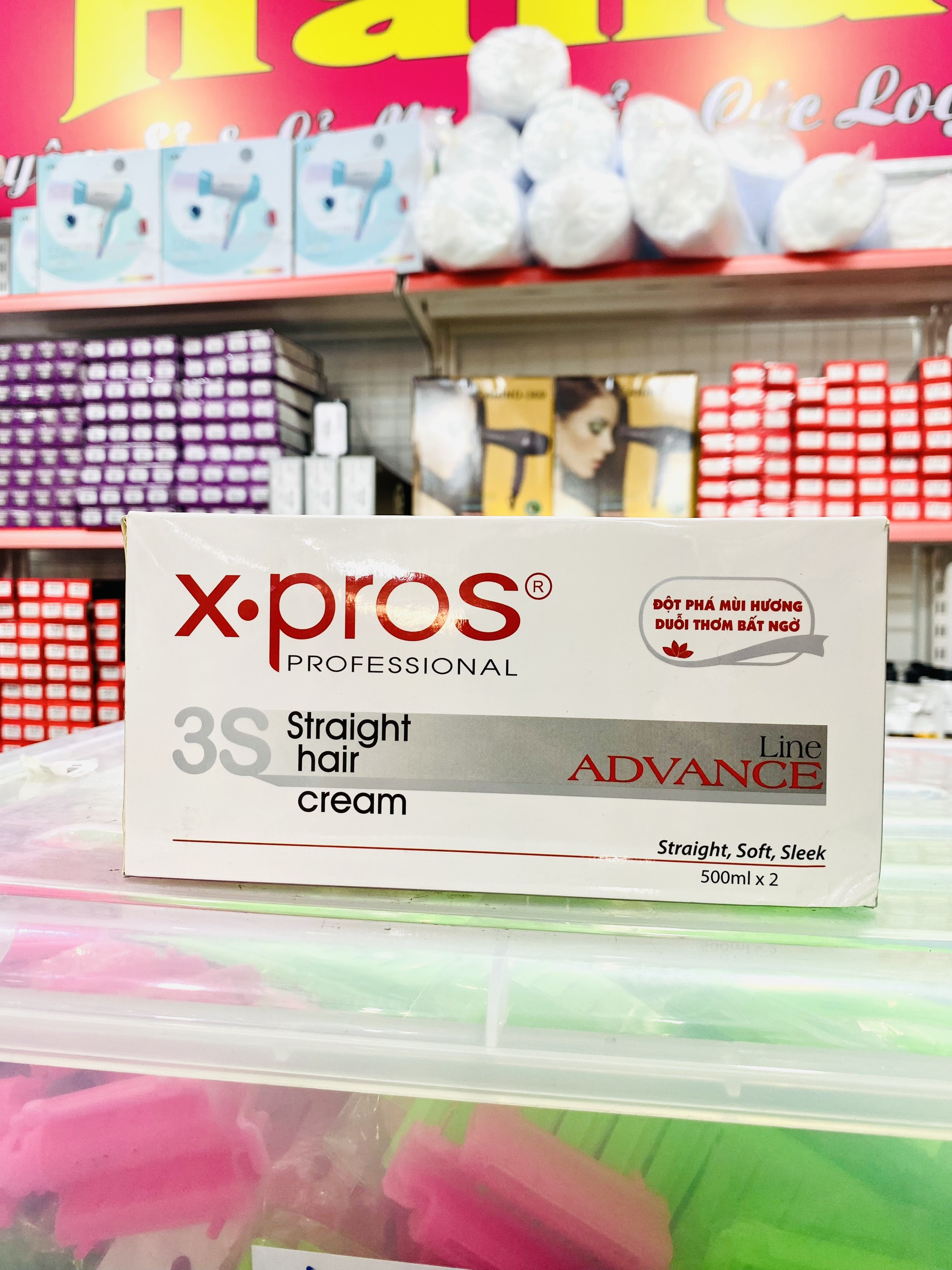 Hộp thuốc duỗi tóc X-PROS 500ML
