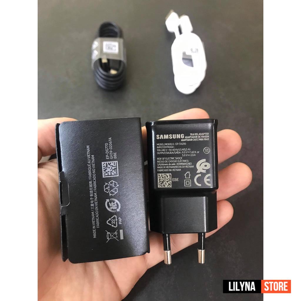 Bộ Sạc Nhanh Samsung Galaxy S8/S9/S10/S10 Note Plus, chân type C / micro USB