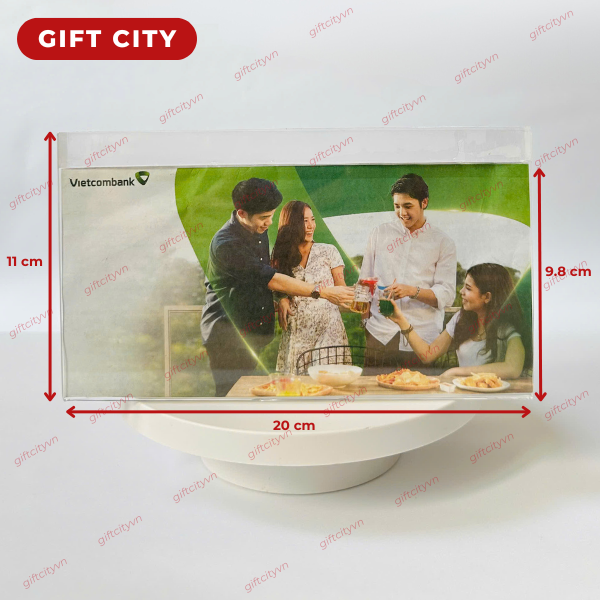 Biển tên chức danh kẹp vách ngăn kính bằng mica