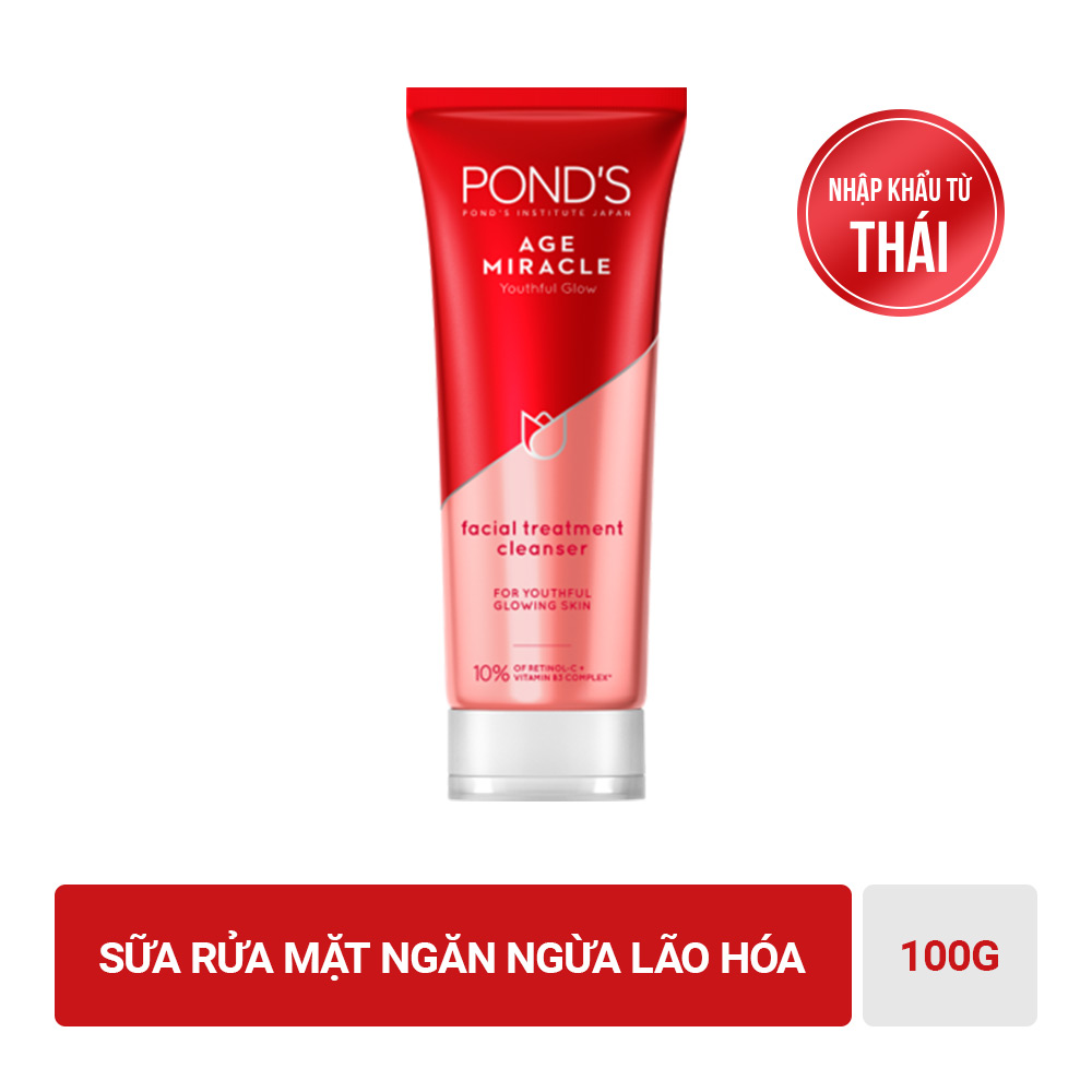 [HCM]Sữa Rửa Mặt Ponds Chống Lão Hóa Age Miracle (100g)