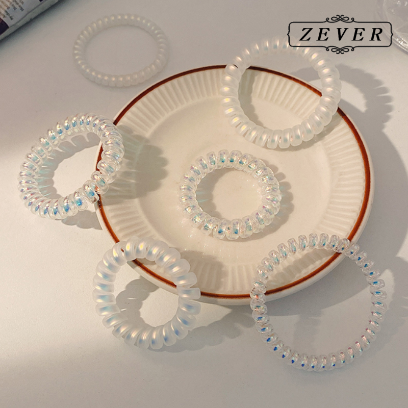 【ZEVER】Dây buộc tóc trong suốt thời trang Hàn Quốc cao cấp