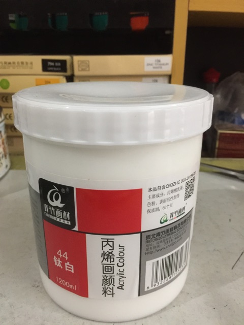 MÀU ACRYLIC 3D 1200ML (TRẮNG TO)