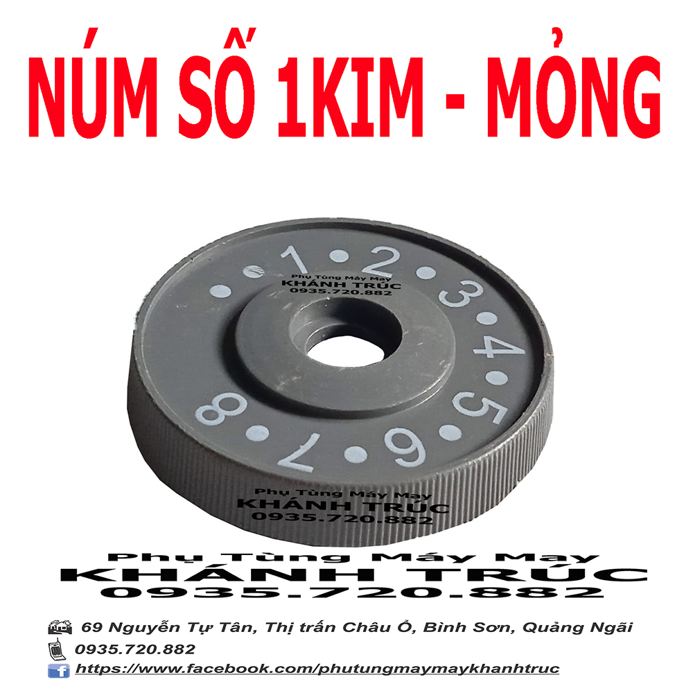Núm số mỏng máy may công nghiệp 1kim