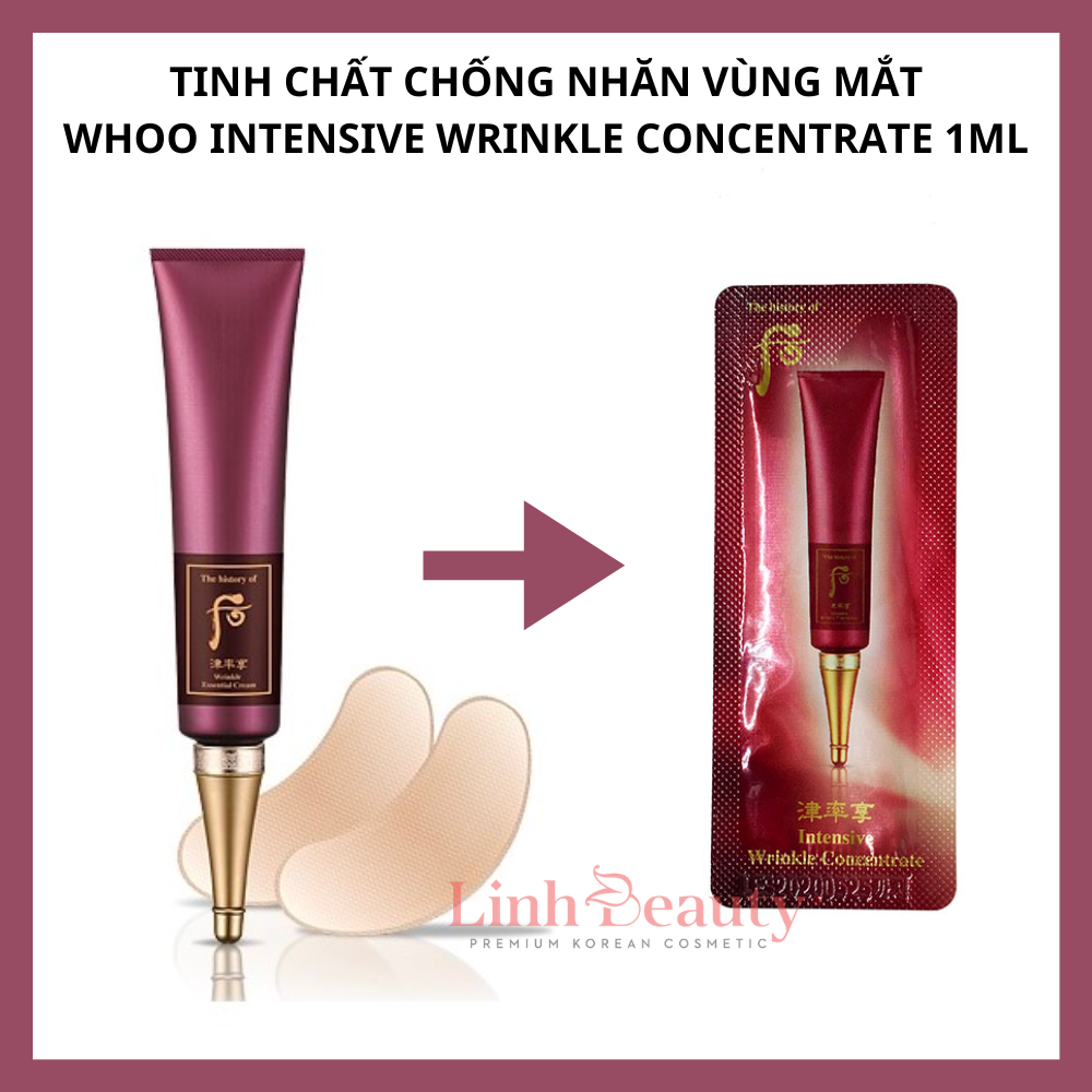 WHOO Tinh Chất Chống Nhăn vùng mắt Whoo Intensive Wrinkle Concentrate 1ml