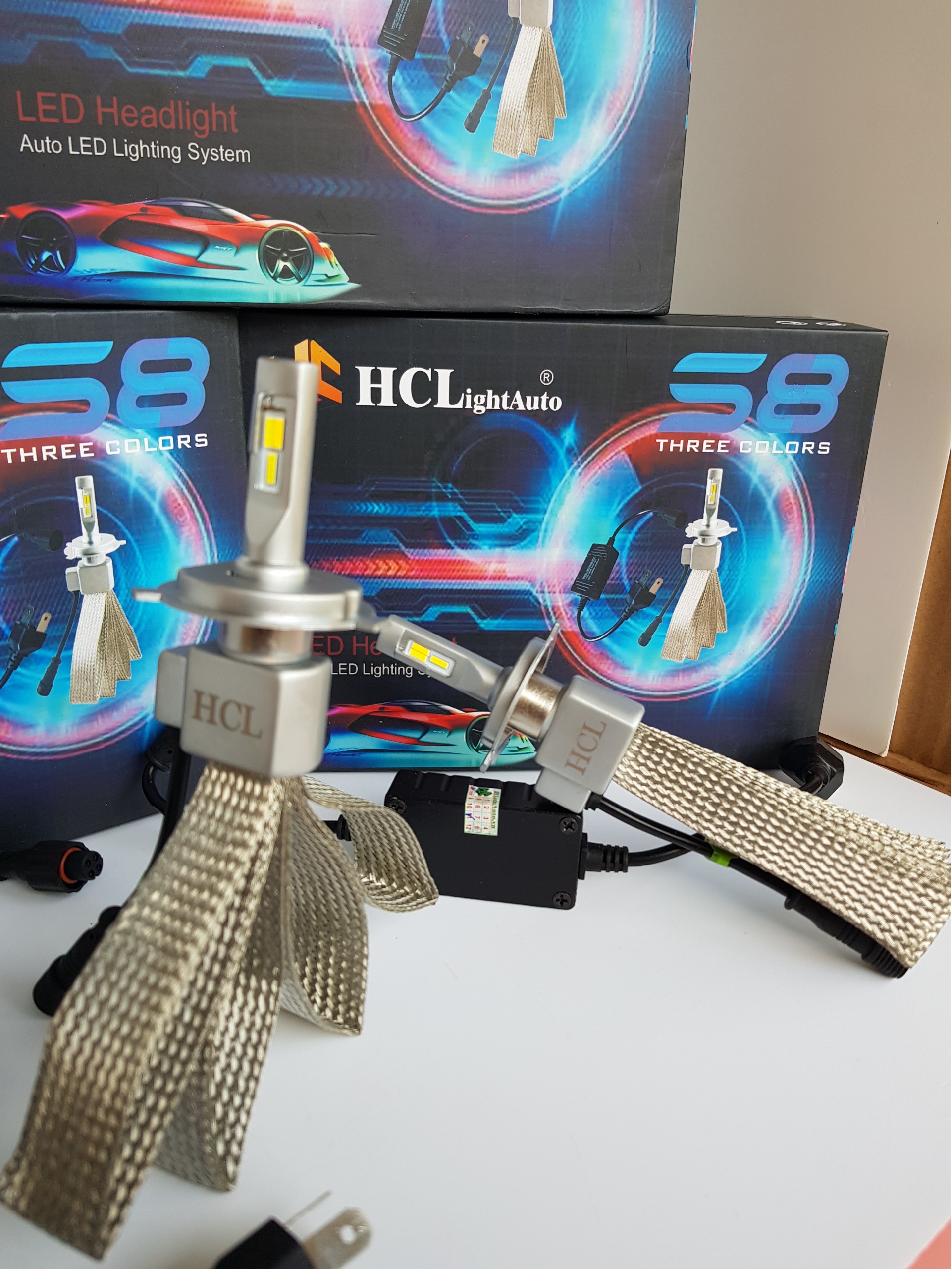 CHÂN H11 LED S8 3 MÀU