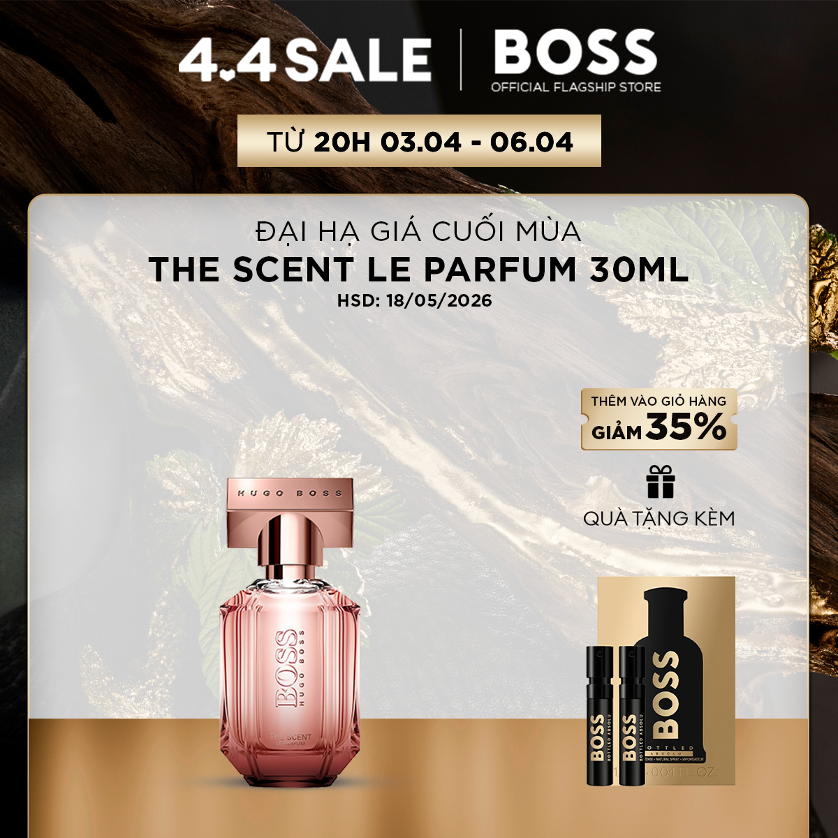 [CHỈ TRONG THÁNG 6 | CLEARANCE SALE] Nước hoa Nữ BOSS The Scent Le Parfum 30ml (ĐỌC MÔ TẢ SẢN PHẨM)