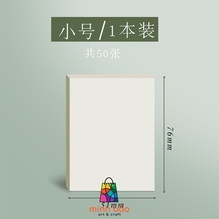 XẤP 50 TỜ GIẤY NOTE TRONG SUỐT, CHỐNG THẤM NƯỚC
