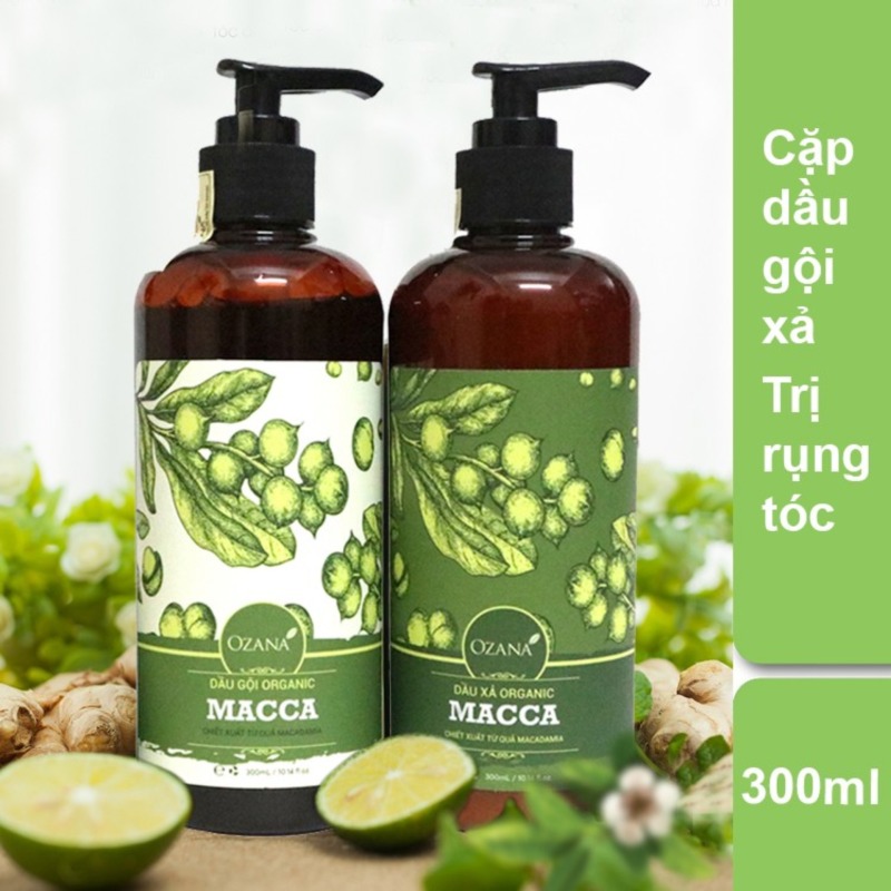 Bộ dầu gội - Dầu xả OZANA ORGANIC MACCA trị rụng và kích thích mọc tóc XP-BDG021 nhập khẩu
