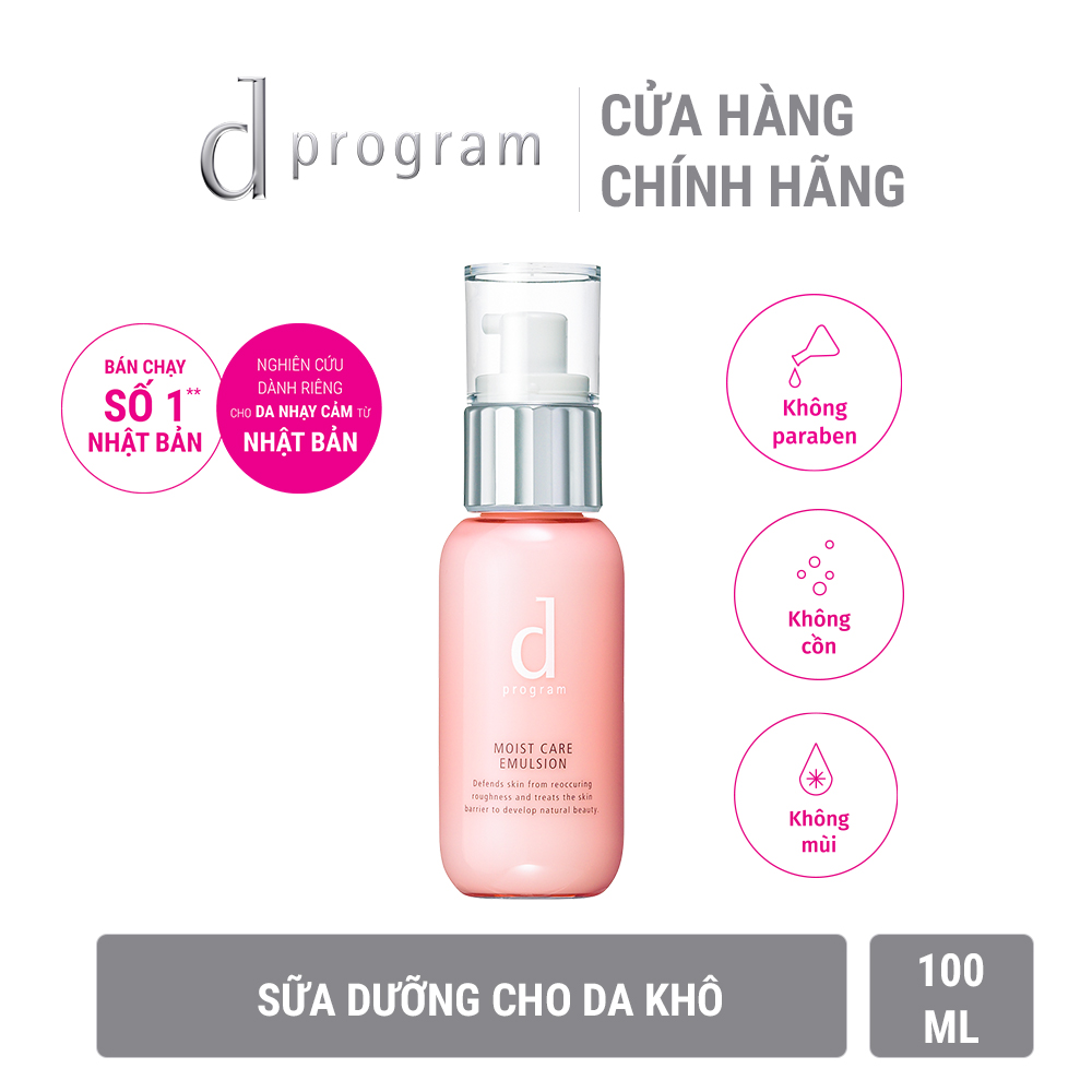 [HCM]Sữa dưỡng D Program giúp cải thiện tình trạng da khô Moist Care 100ml