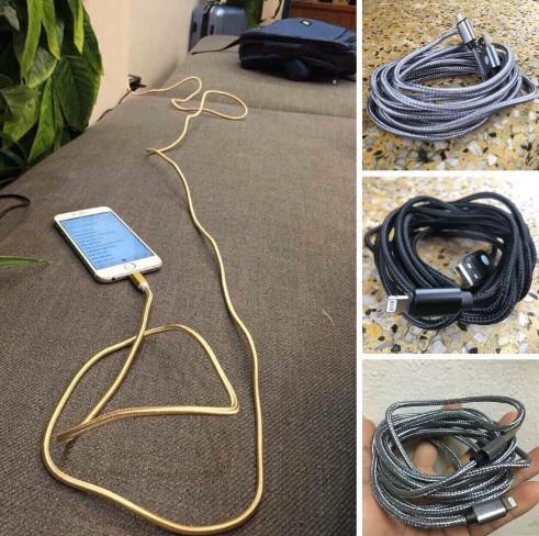 Dây Cáp Sạc Lightning 3M - màu ngẫu nhiên