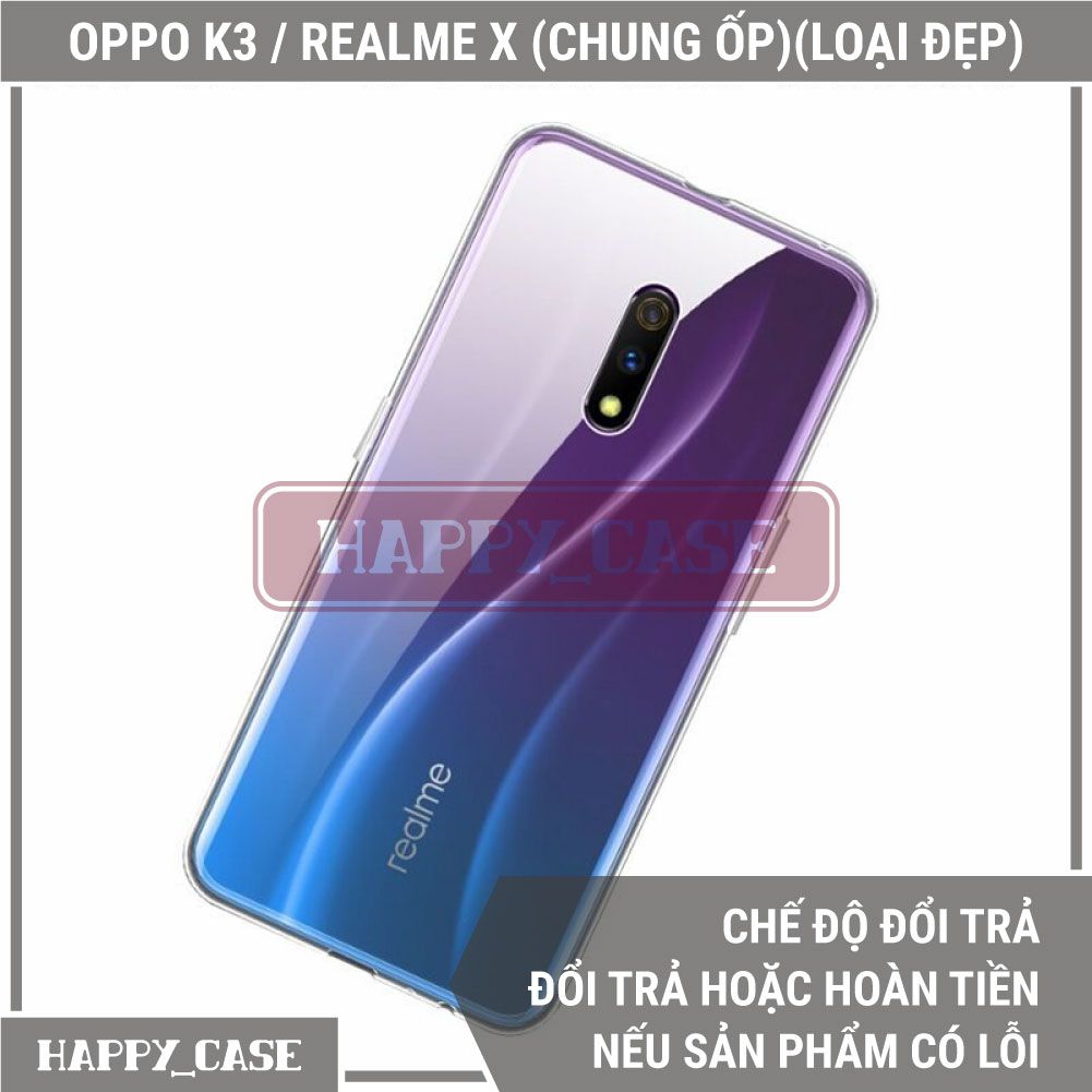 Ốp Lưng Điện Thoại Oppo K3 / Realme X (Chung Ốp Lưng)(Loại Đẹp) Thin Transparent Silicon
