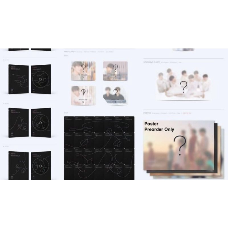 Bộ ảnh BTS Love Yourself Tear