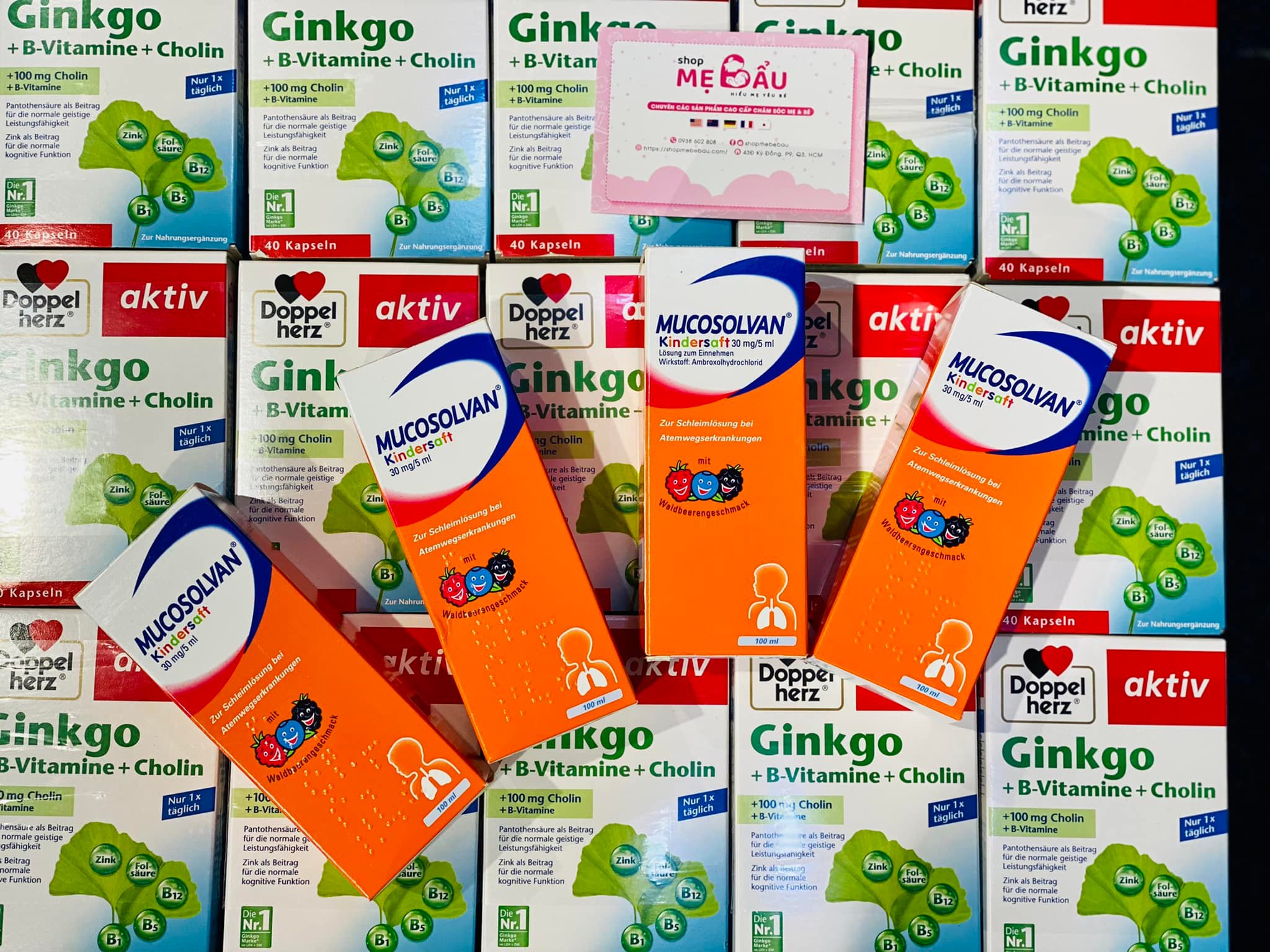 Siro ho Mucosolvan Kindersaft có dâu