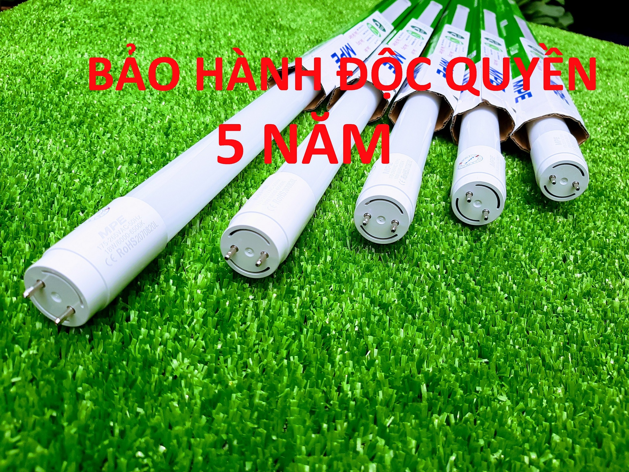 5 Bóng Đèn Led 1m2 - 120cm MPE T8 Công Suất 18W Chính Hãng
