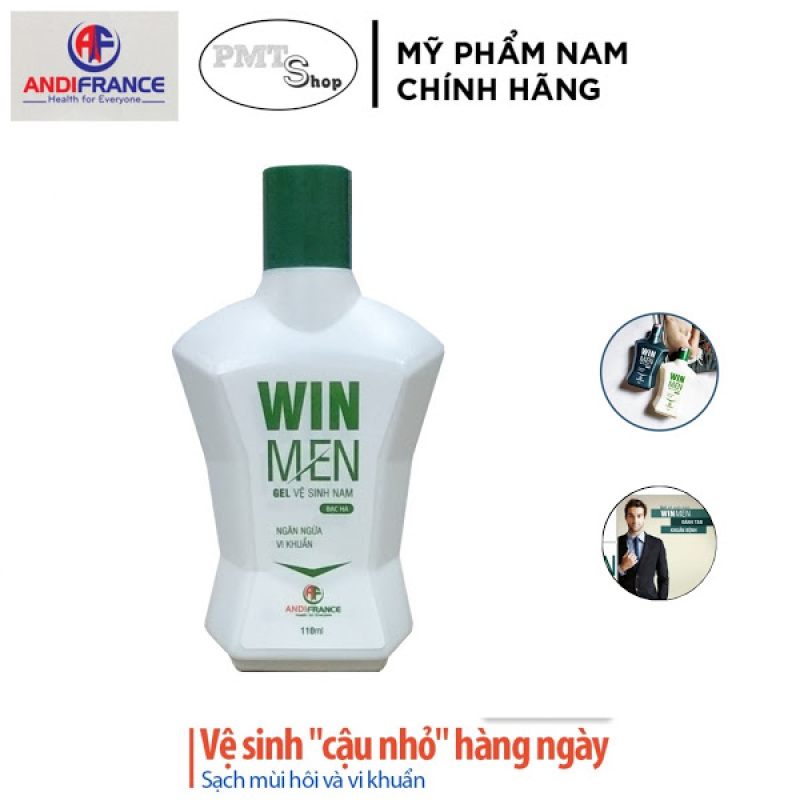 Gel vệ sinh nam Winmen 110ml Hương Bạc Hà mát lạnh - khử mùi, kháng khuẩn, giữ ẩm cao cấp