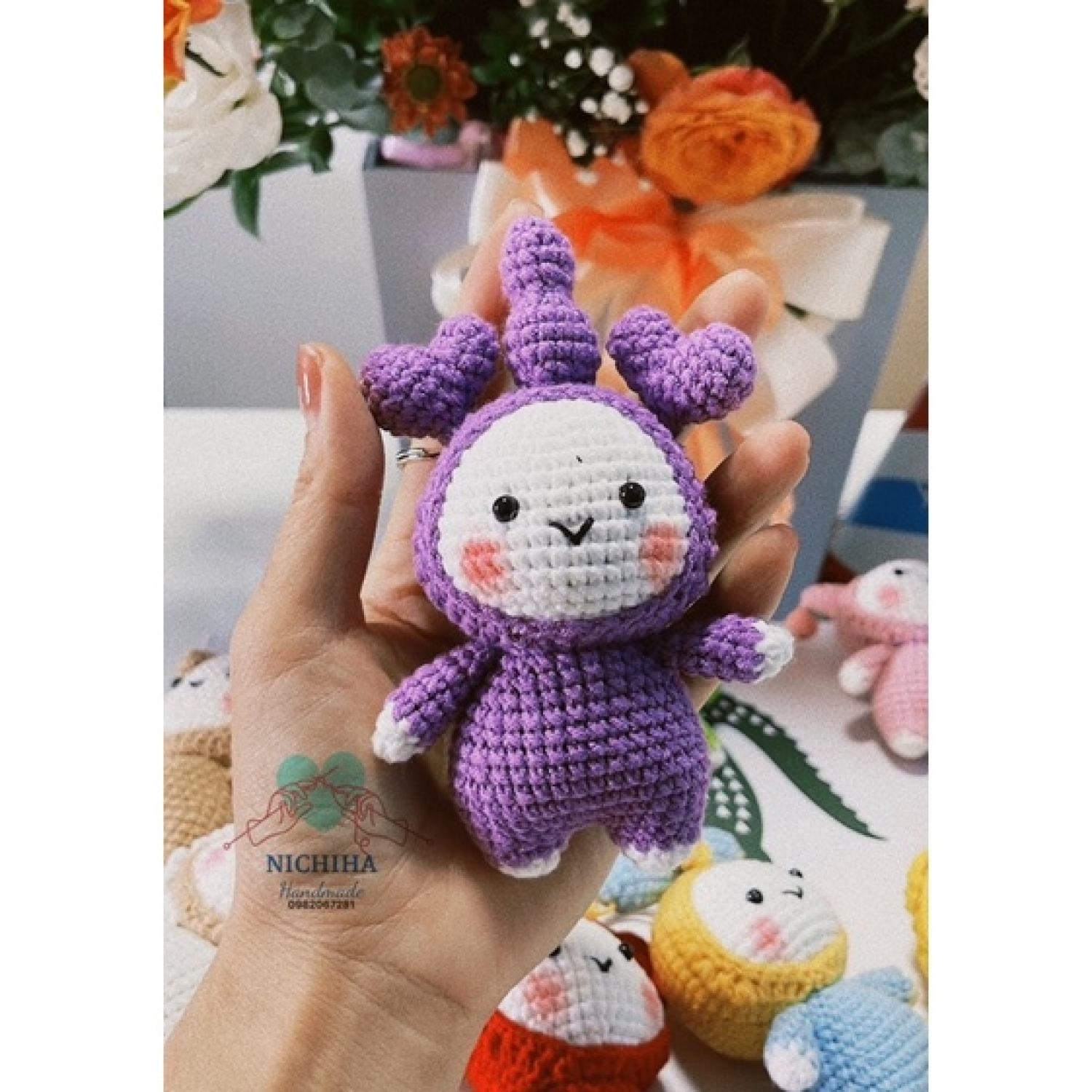Móc khoá len 12 cung hoàng đạo handmade (có sẵn)