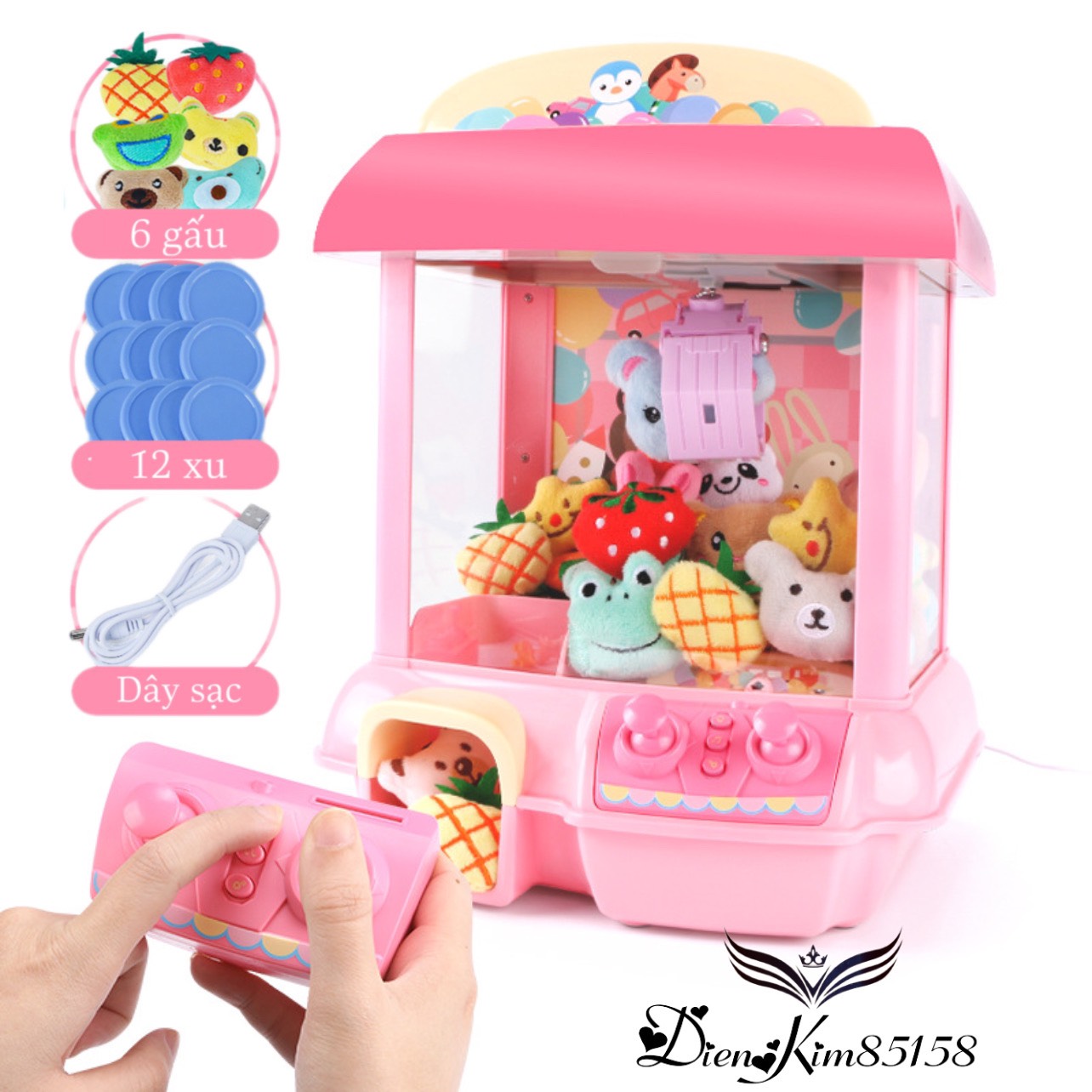 [HCM]Máy gắp thú điều khiển tháo rời được size to