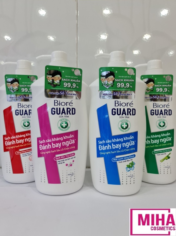 [HCM]Sữa Tắm Sạch Mịn Thư Giãn Biore Guard Body Foam Comfort Mild Scrub 800g