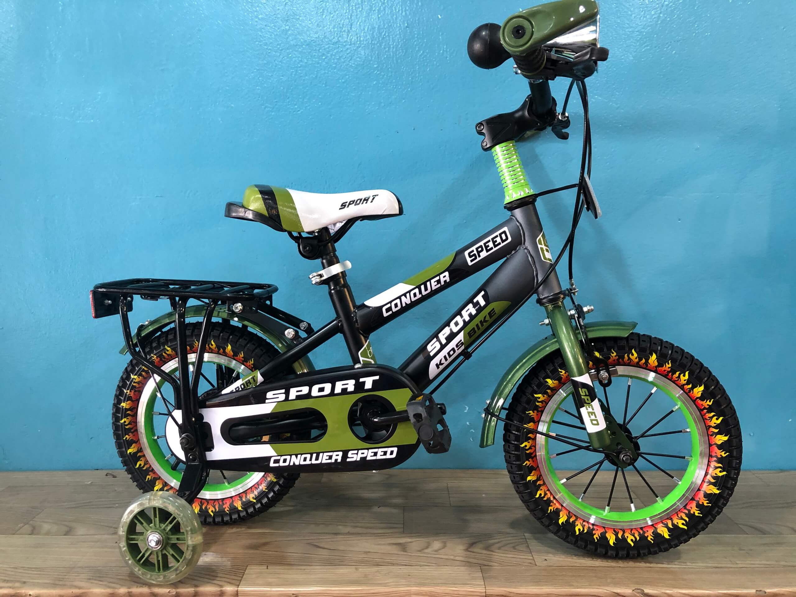 Xe đạp trẻ em 12 inch Conquer Speed Baga Tay ngang