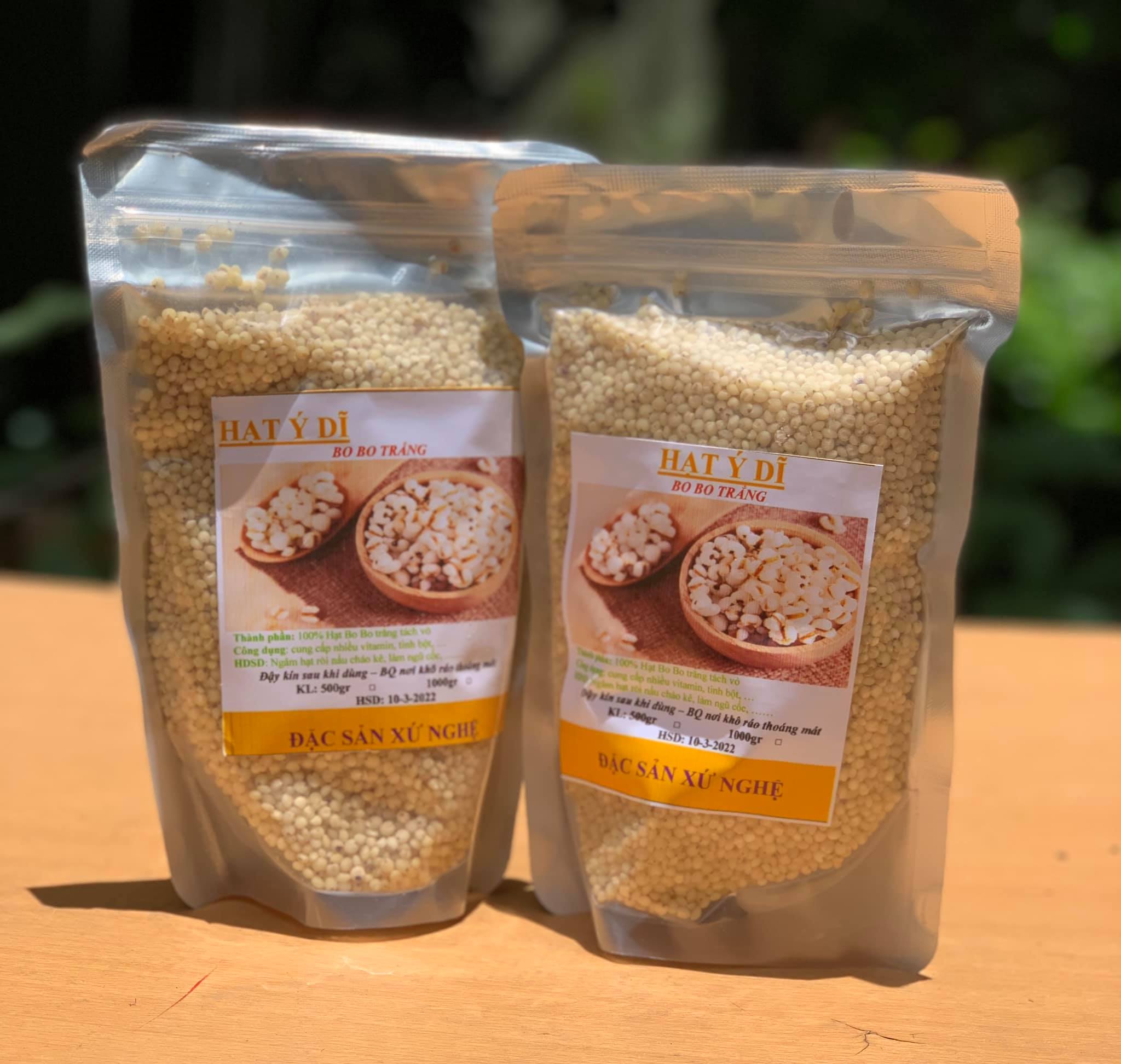 500g hạt ý dĩ - hạt bo bo trắng