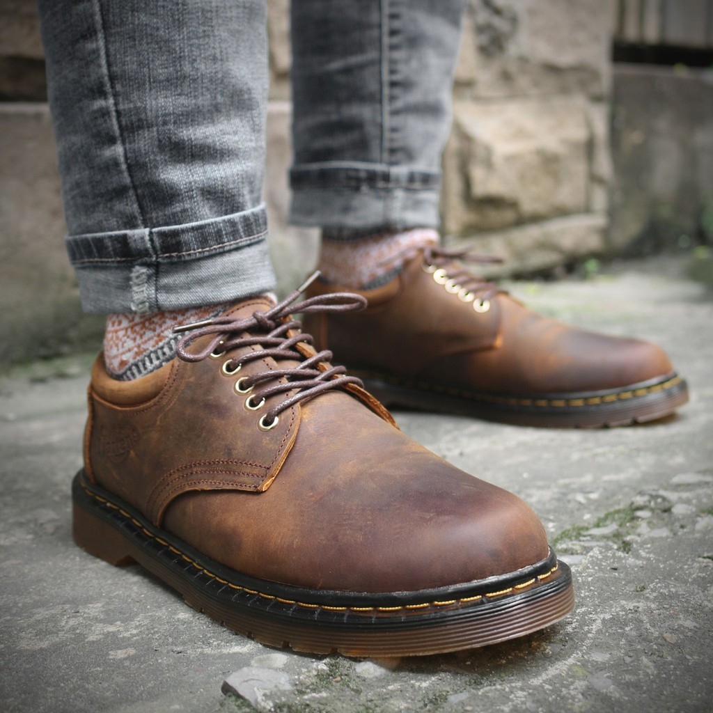 ❖  Giày Dr.8053 Crazy Horse da bò sáp nâu