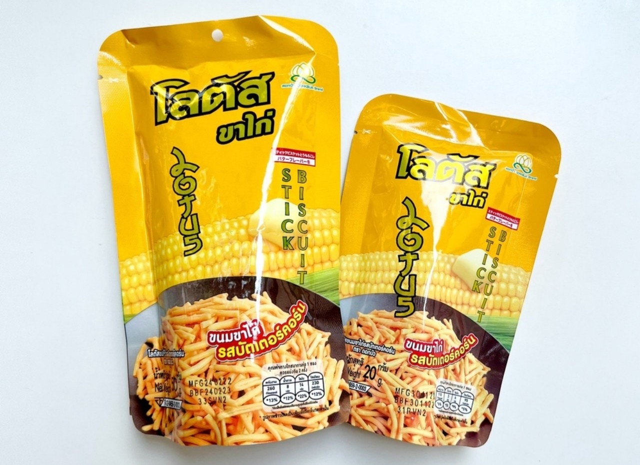 COMBO 12 gói bánh que cọng Thái Lan đủ vị (giao ngẫu nhiên) (20gr/gói)