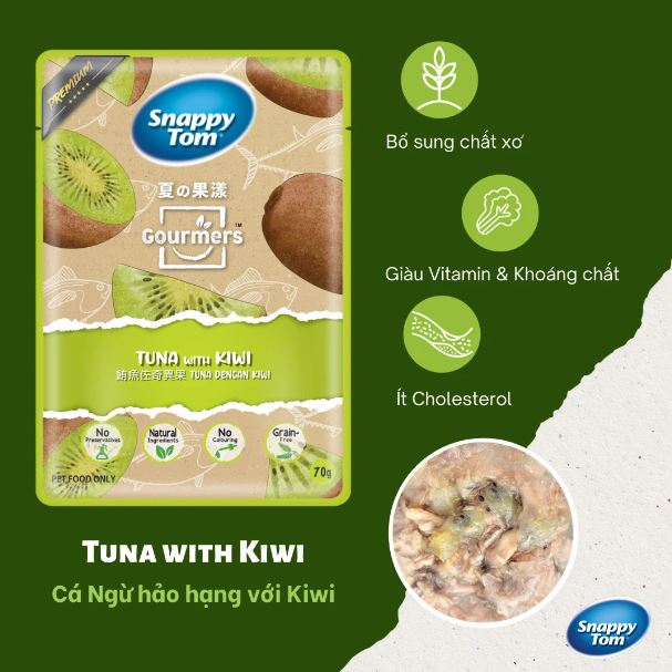 { THÙNG 24 GÓI} Pate Snappy Tom Premium Fruit 70g