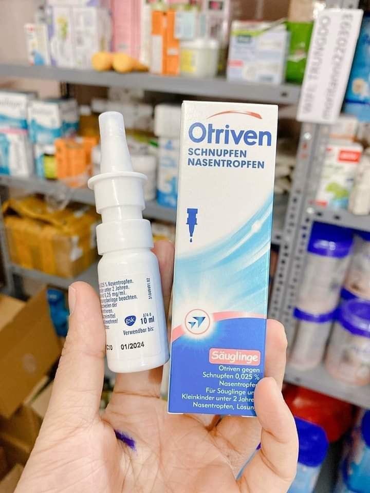 Làm sach mũi 0triven 0.025mg cho trẻ từ 0-2 tuổi