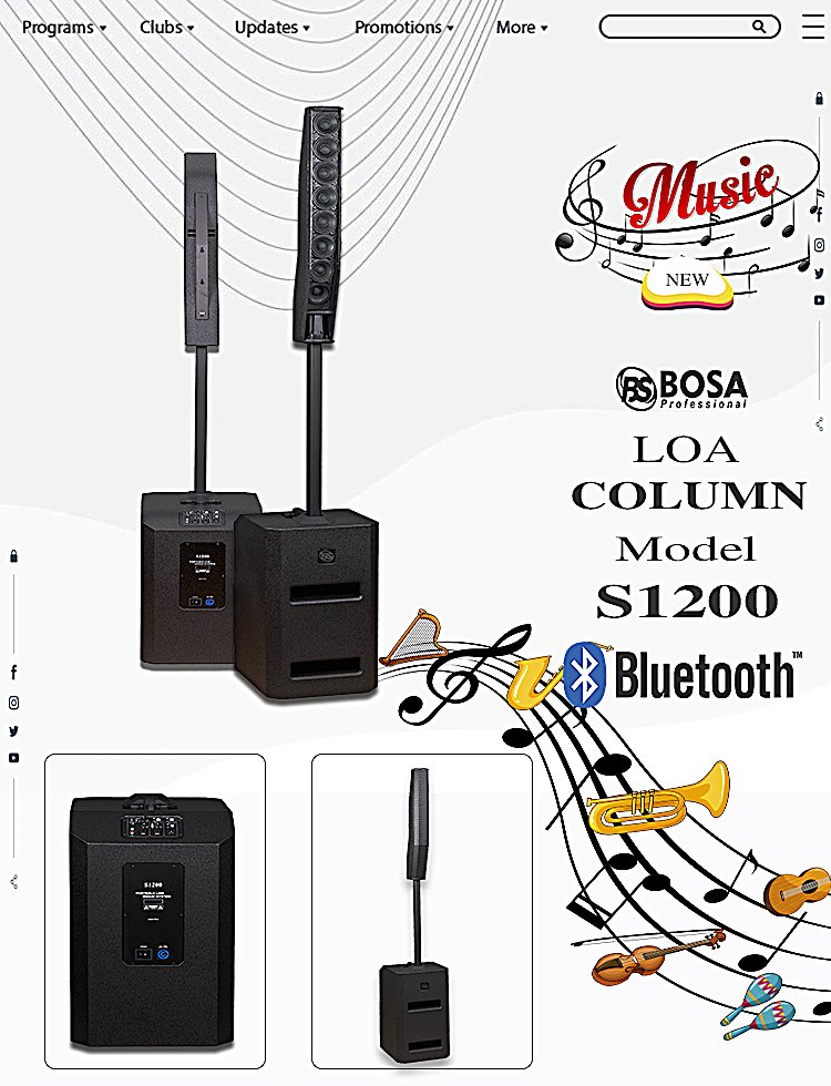 Loa cột Array Bosa S1200