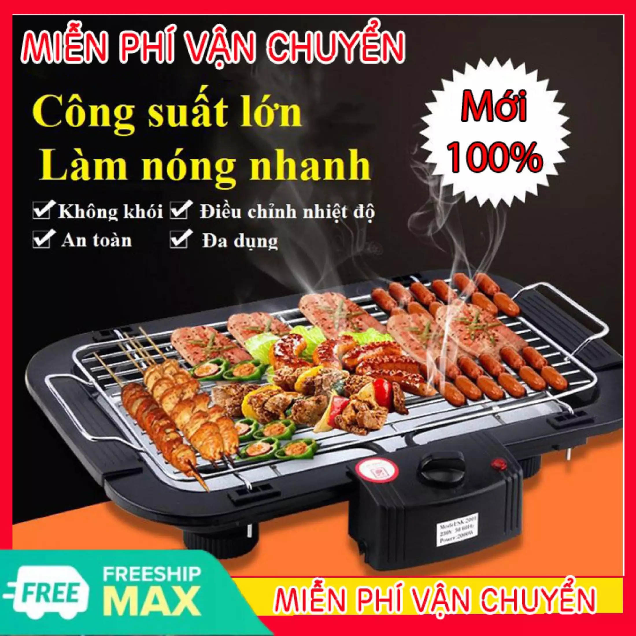 Bếp Nướng Điện Không Khói Công Nghệ Hàn Quốc, Lò Nướng Điện, Bếp Nướng Không Khói Babale Hàng Nhập Khẩu Đồ Nướng Ngon Sạch, Tiết Kiệm Điện, Tự Ngắt Cực An Toàn. BH 1 ĐỔI 1 Bởi Nhà Bán Hàng Shop BBQ1