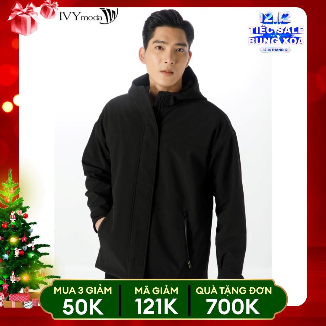 [CHỈ 3.3 - VOUCHER 33K ĐƠN 330K] Áo khoác gió nam cổ mũ IVY Moda MS 70E3132