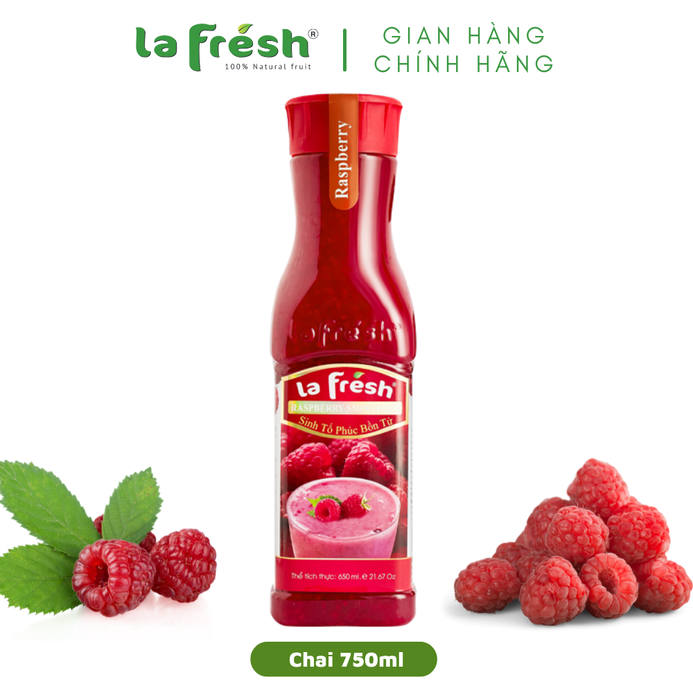 [HCM]Sinh Tố Phúc Bồn Tử Lafresh Đà Lạt 750ml