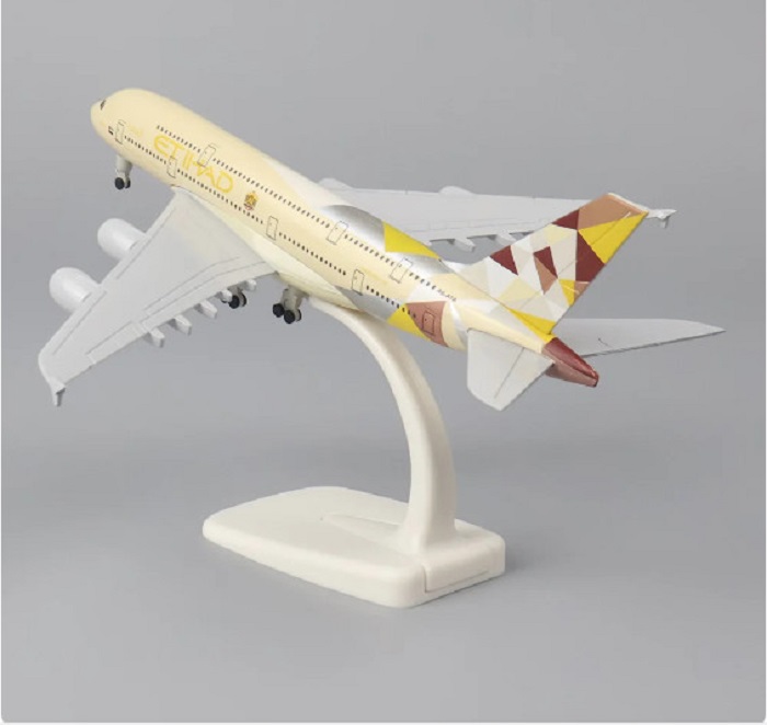 Mô hình máy bay tĩnh A380 Etihad Airways 20cm