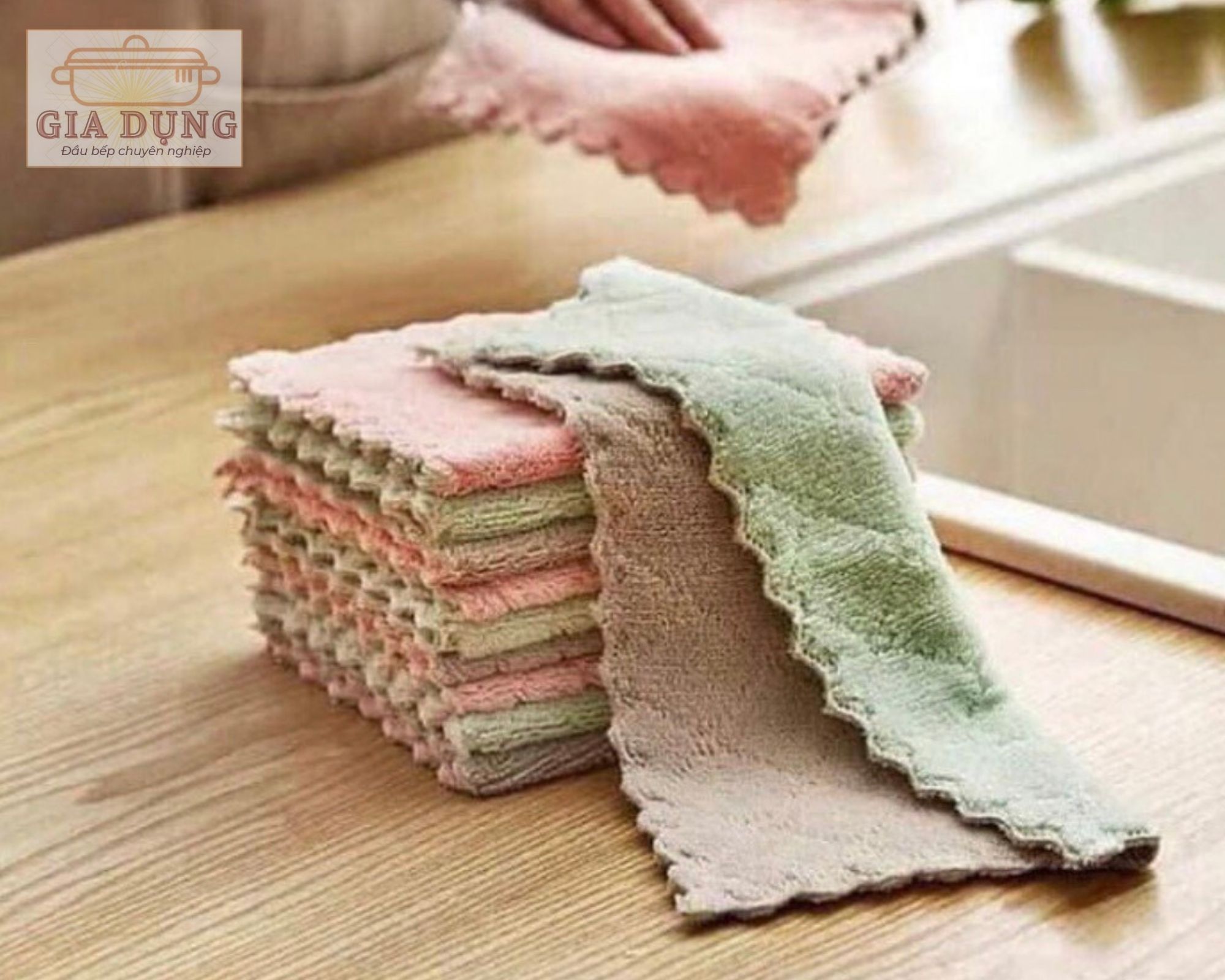 SET 30 chiếc Khăn lau bếp đa năng 2 mặt