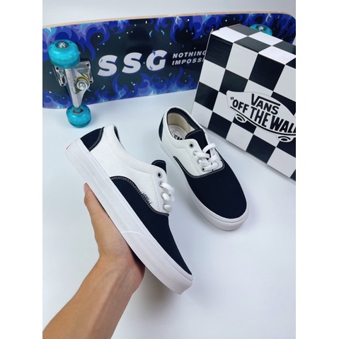 GIÀY VAN.S ERA CLASIC B.LACK WHITW SC [ FREESHIP + BOX ]