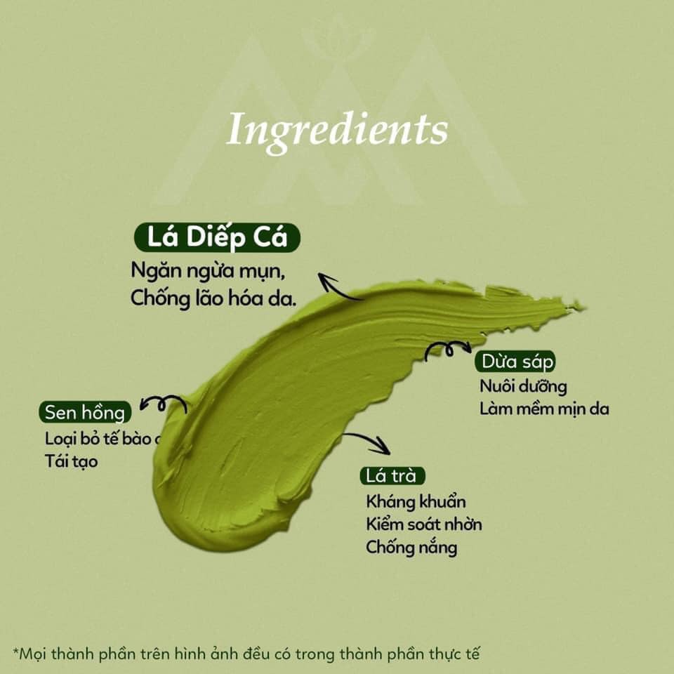 Mặt nạ diếp cá ả đào dưỡng da trắng mịn
