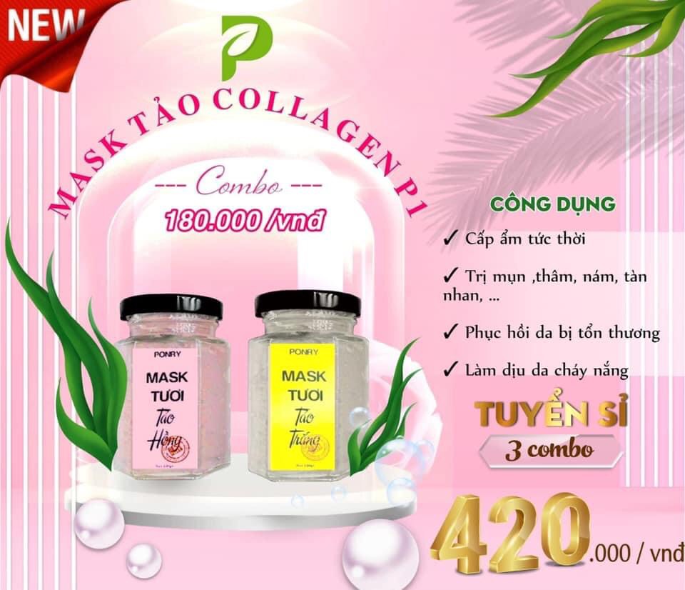 MASK YẾN TƯƠI COLLAGEN SỢI TẢO