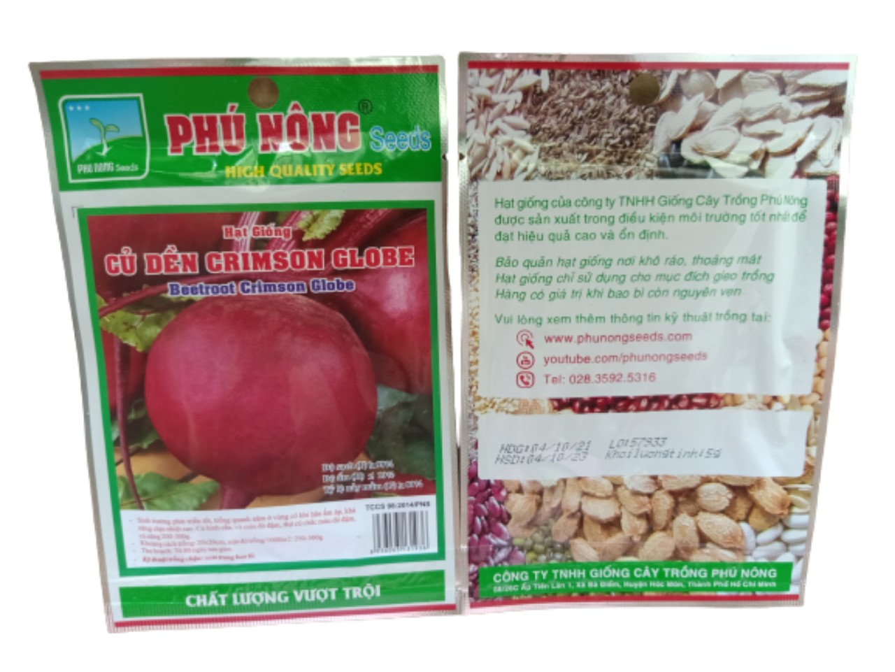 HẠT GIỐNG CỦ DỀN PN CRIMSON CLOBE gói 5gram