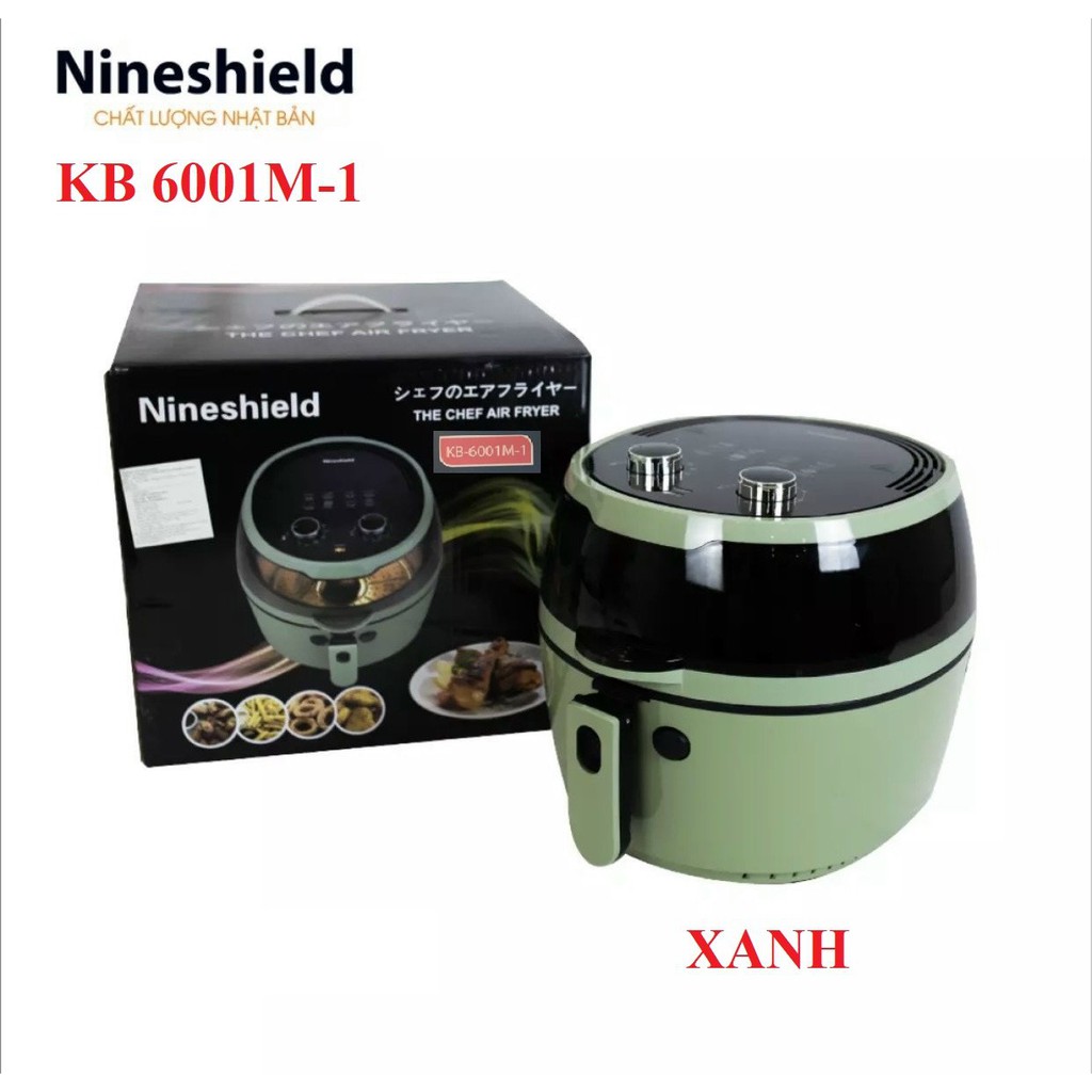 (Bảo Hành 12 Tháng )Nồi Chiên Không Dầu CƠ Nine Shield 8 lít