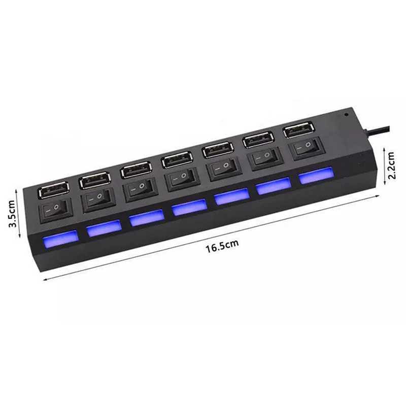 USB Hub 2.0 USB Splitter Multi Hub Adapter USB Several Ports Power Adapter with Switch Accessories for PC Laptop