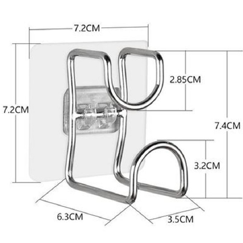 Móc Treo Thau Chậu Rồ Inox Dán Tường Đa Năng