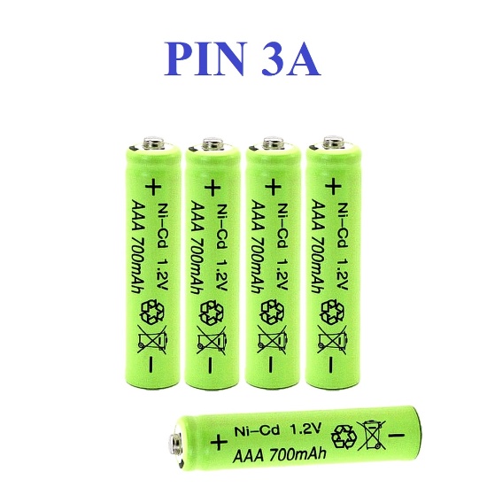 Bộ 4 viên pin sạc AA/AAA 700mAh 1.2V