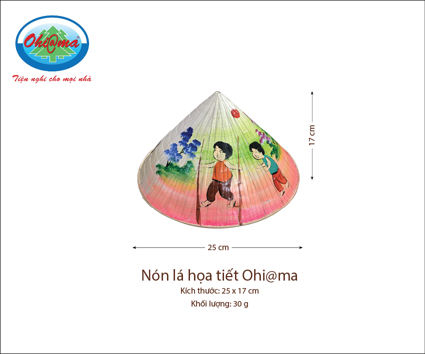 Nón lá họa tiết Ohi@ma